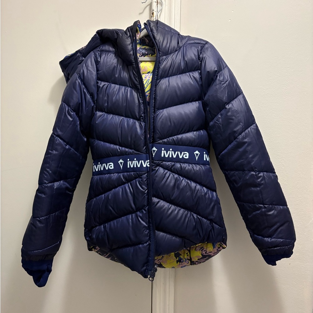 ivivva reversible Puffer Jacket size 7